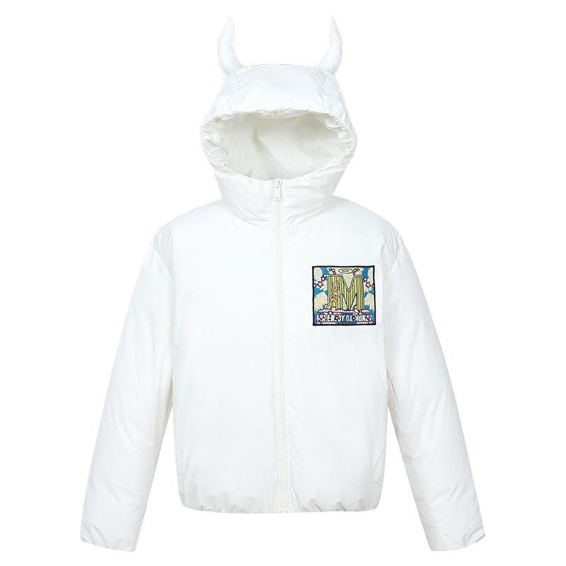 MEDM天使恶魔充绒耳朵连帽羽绒服