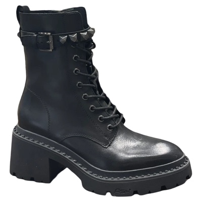 ASH秋冬厚底增高铆钉马丁靴