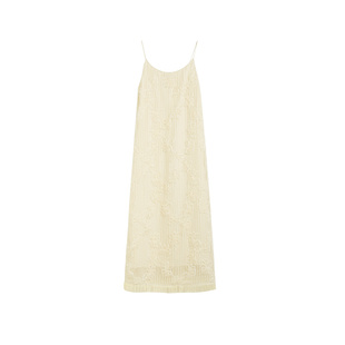 【到手189元】立体钩花法式小众设计感白色肌理流苏吊带连衣裙子