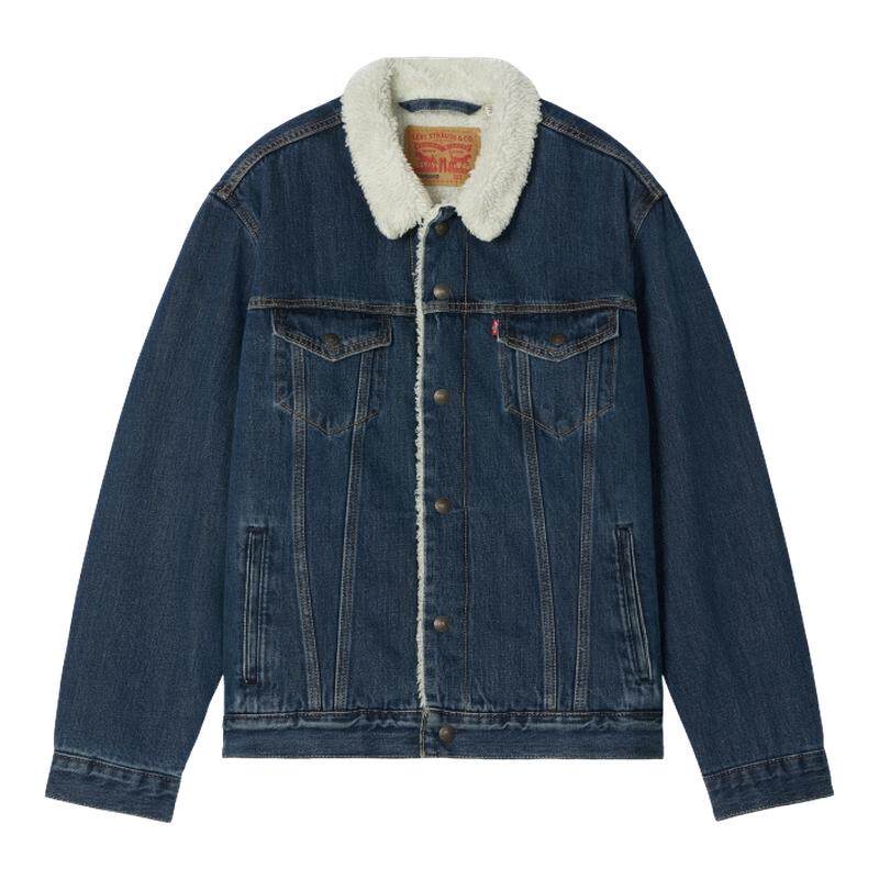 Levi's李维斯26年秋冬新款男士美式复古休闲仿羊羔绒牛仔夹克外套
