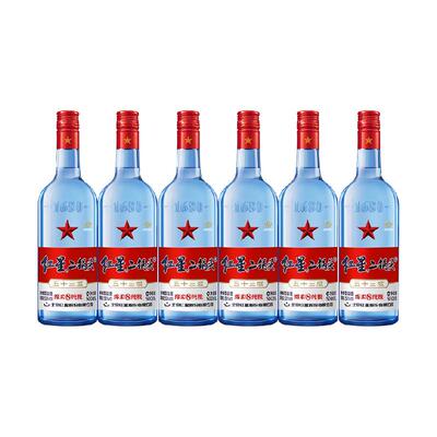 红星二锅头度绵柔陈酿500ml6纯粮