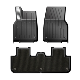 适用特斯拉焕新版ModelY/YL/3注塑脚垫TPE专用金属踏板全包围配件