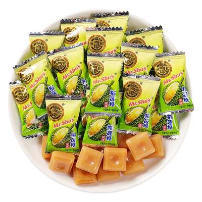 徐福记浓味榴莲糖500g