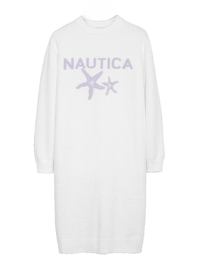  NAUTICA女士睡袍半边绒居家服