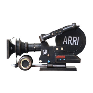 复古摆件老式电影放映机胶片电影机模型摄影投影机服装店橱窗道具