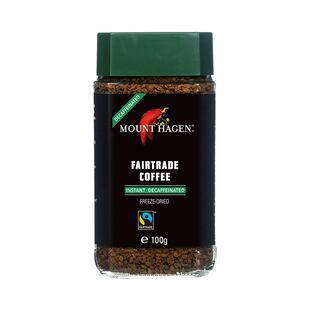Mount Hagen低因咖啡速溶脱因咖啡瓶装冻干无蔗糖孕妇黑咖啡进口