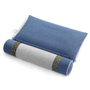 颈椎枕头护颈椎多功能睡觉专用圆柱加热决明子艾草荞麦皮壳劲椎枕