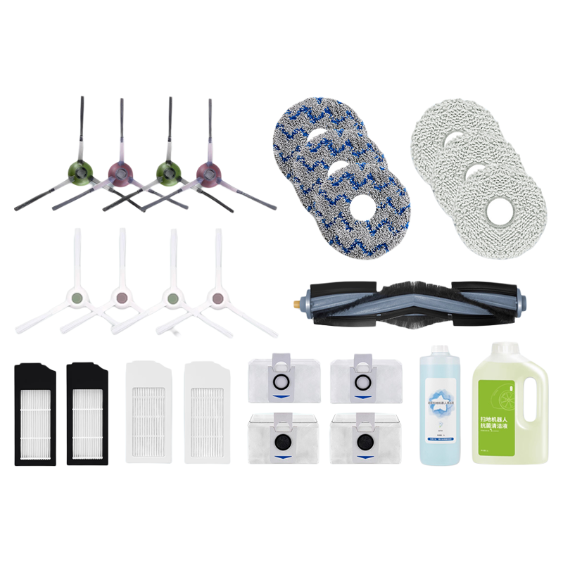 适配科沃斯T10 OMNI/TURBO/PRO/X1配件 拖布集尘袋滚刷边刷耗材