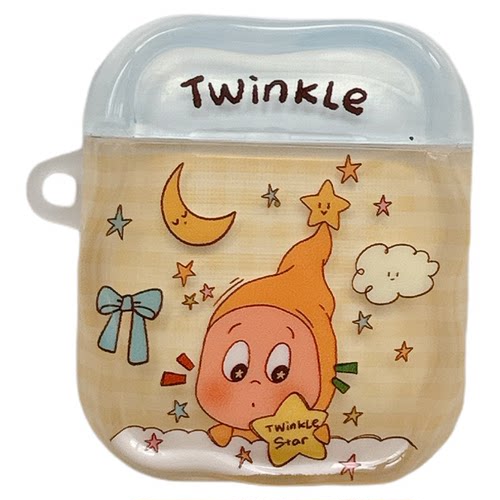 MoreRex可爱星星小人带挂饰适用苹果新4代airpods蓝牙无线耳机保护套1/2/3硅胶软壳airpodspro三代女新款小众