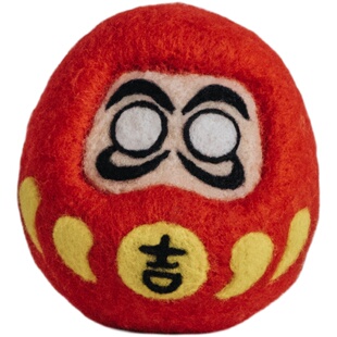 羊毛毡戳戳乐达摩护身符手工diy材料包自制平安符挂件送情侣礼物