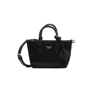 【自营】MCM女士Aren印花皮革饰边托特包Tote包购物袋斜挎手提包