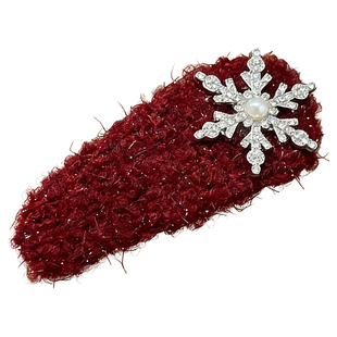 新年发饰红色蝴蝶结发夹女2026新款高端刘海侧边夹子头饰碎发发卡