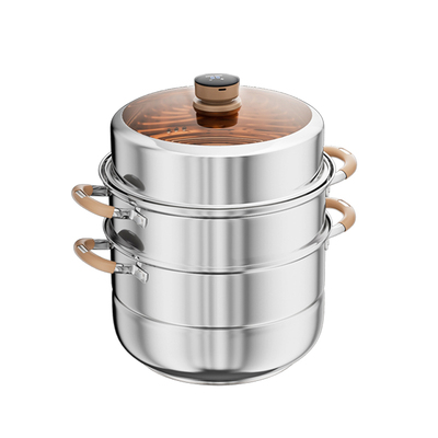 荣事达定时蒸锅家用304不锈钢