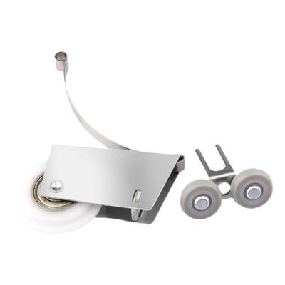 浴室卫生间轨道滑轮移门下滑轮钛合金玻璃推拉门地滑轮衣柜门滑轮