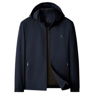 [防泼水/可拆连帽]梦特娇男士外套2026春季新款风衣休闲夹克防风J