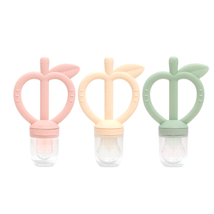 moyuum苹果牙胶咬咬袋果蔬乐吃水果宝宝奶嘴辅食器咬磨牙玩具牙胶