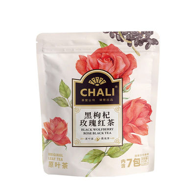 CHALI黑枸杞玫瑰红茶养生茶