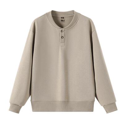 班尼路卫衣男两粒扣打底衫春秋季