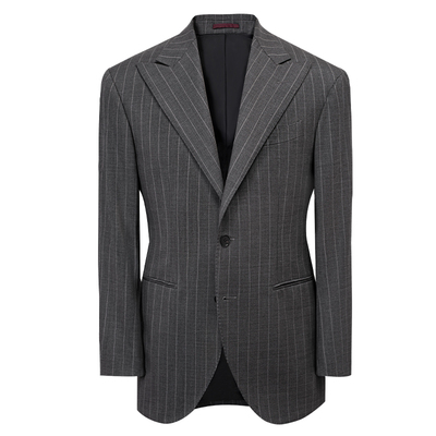 60支70澳毛半麻衬上班西服套装