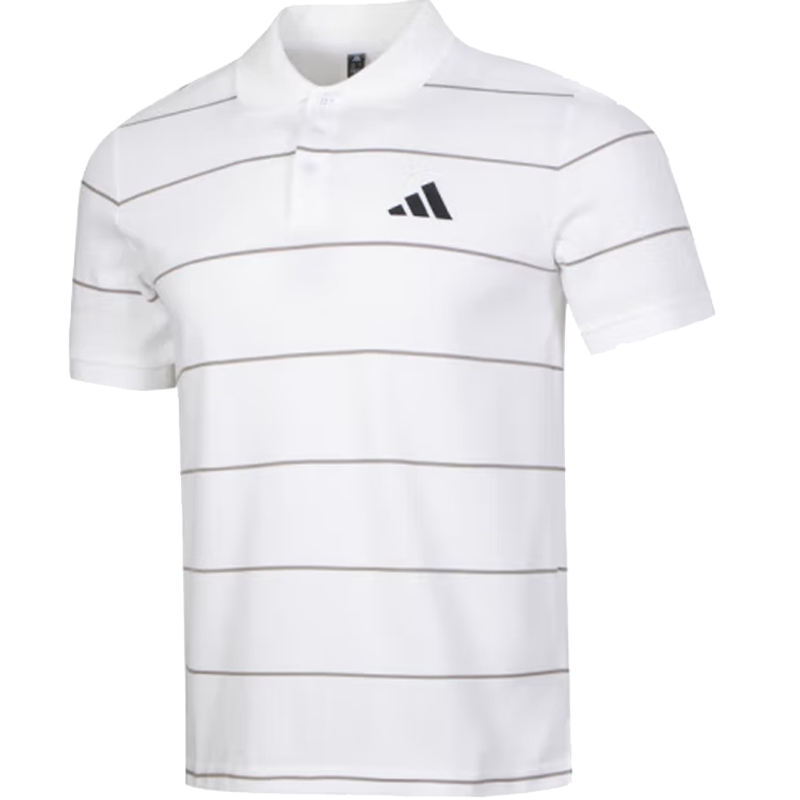 adidas阿迪达斯男子FI STRIPE POLO运动休闲短袖T恤JL6043