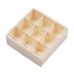 九宫格打包盒曲奇饼干盒子西点礼盒木盒月饼蛋黄酥烘焙食品包装盒