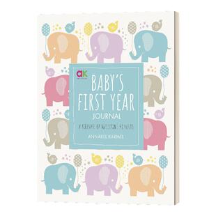 Baby's First Year Journal 宝宝出生的第一年 精装 英文原版儿童绘本