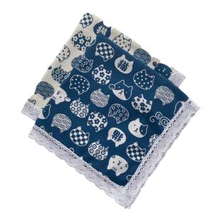 多用盖巾棉麻打印机防尘布床头柜冰箱立式空调罩电脑小方巾遮盖帘