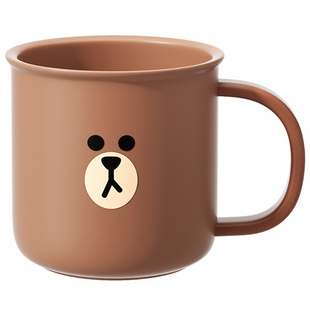 LINE FRIENDS布朗熊漱口杯家用刷牙杯子牙缸洗漱杯儿童牙具收纳盒