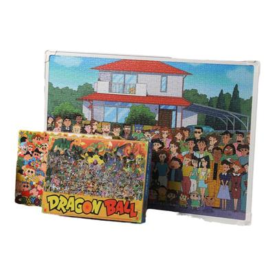 拼图蜡笔小新全家福带框送相框10