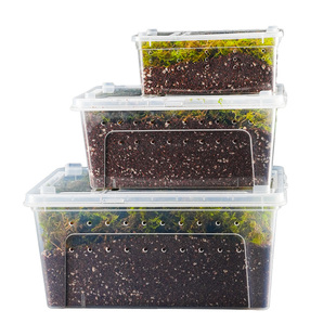 乌龟冬眠箱过冬窝保暖垫材小龟冬眠用品椰土苔藓巴西龟冬眠盒套装