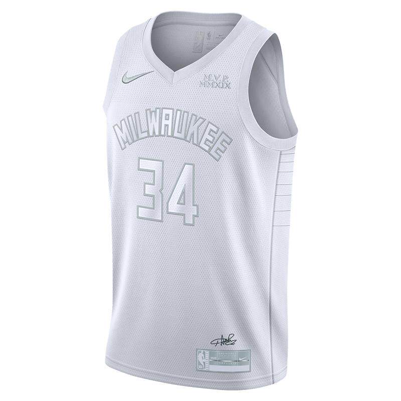 Nike/耐克正品密尔沃基雄鹿队 MVP NBA 男子球衣 字母哥 CT4209