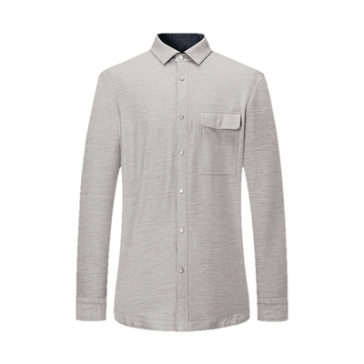 七匹狼双面穿正品外套式衬衫