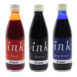 日本百乐PILOT INK-350钢笔墨水 大容量350ML 不堵笔头非碳素墨水