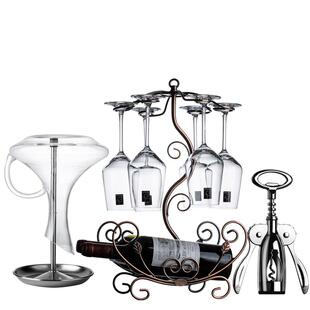 红酒杯套装家用水晶玻璃高脚杯葡萄红酒杯醒酒器创意个性轻奢精致