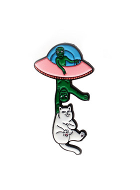 日系外星人百搭情侣猫胸针新品