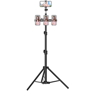 手机支架落地直播专用三脚架拍照神器拍摄三角支撑架主播直播补光灯柔光美颜落地多功能拍视频万能通用手机架