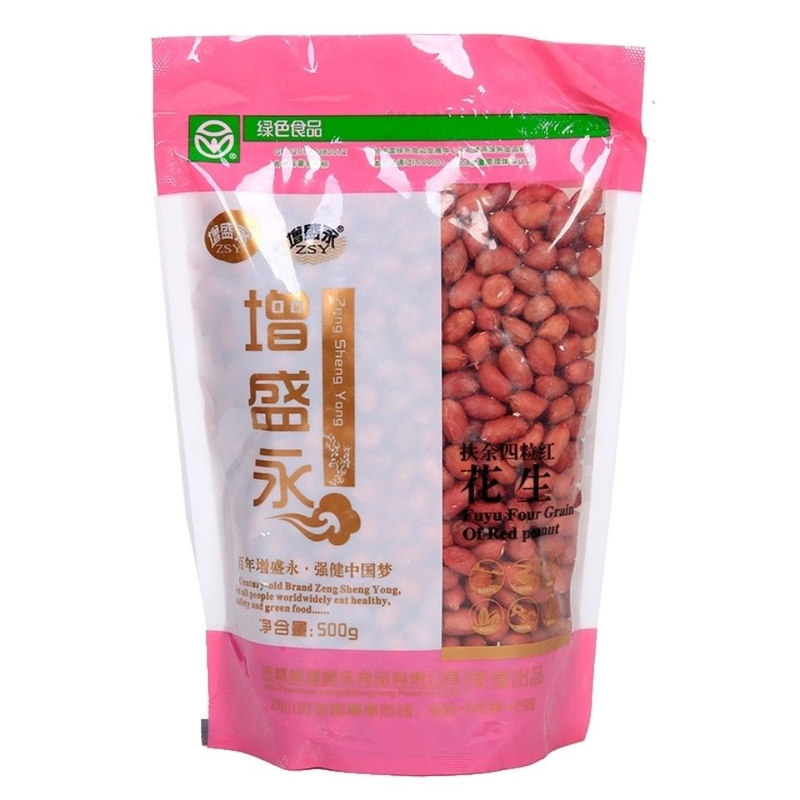 增盛永四粒红花生米500g×6袋