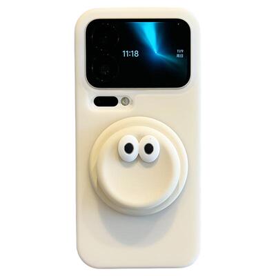 拓岚 适用小米17promax新款手机壳原创立体眼睛磁吸支架Mi17pro果冻液态硅胶xiaomi15spro/14ultra防摔情侣女