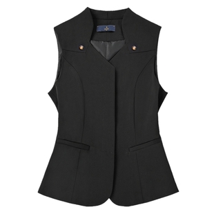 职业西装马甲套装女酒店餐饮空姐前台服务员气质马夹工装工作服秋