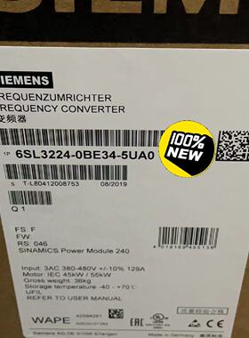 【询价】6SL3224-0BE34-5UA0G120 功率适用