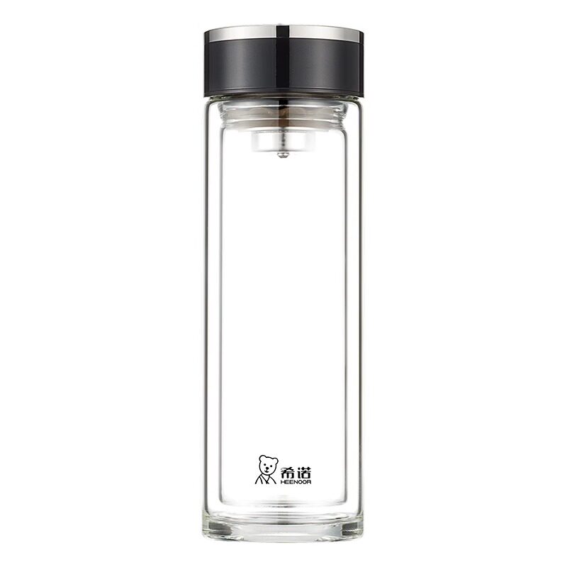 希诺2024新款双层大容量玻璃杯