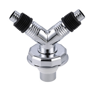 全铜洗衣机地漏接头下排水软管道三通二合一专用盖分水防臭防溢器