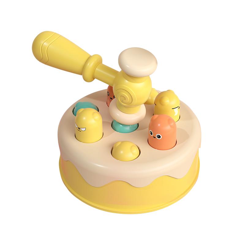 蛋糕打地鼠玩具婴儿蒙氏早教益智