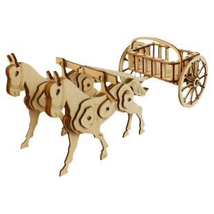 研学定制3D古代先秦战车diy兵马俑七年级历史文物模型寒假作业