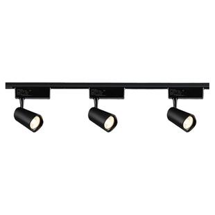 三雄极光轨道射灯配件三线导轨灯接头滑轨铝合金黑色白色1米1.5米