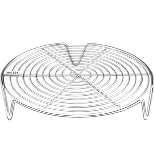 德系304空气炸锅烤架子内用支架滤油架隔油盘配件烤肉网双层烤盘