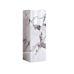 轻奢简约岩板花架边几摆件底座摆台沙发床头轻奢展示台可移动花几