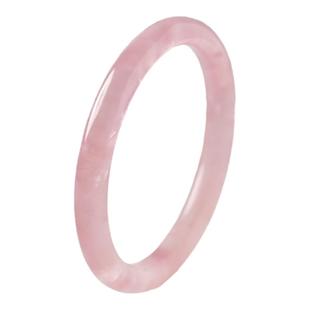 粉水晶手镯女马粉芙蓉石水晶玛瑙玉髓翡翠玉石手镯玉镯子粉晶手镯