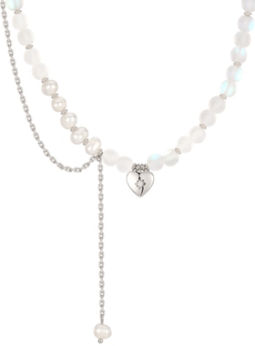 阿吉豆项链女珍珠项链小众时尚