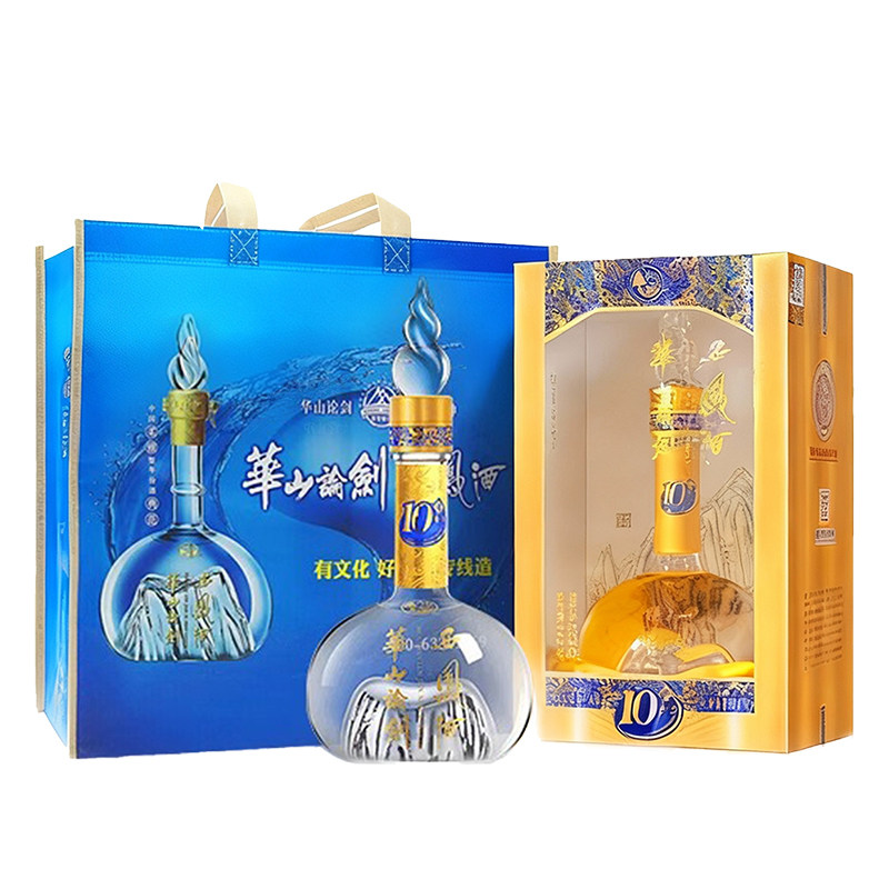 陕西西凤酒华山论剑10年45度/52度凤香型白酒纯粮食盒装送礼喜宴